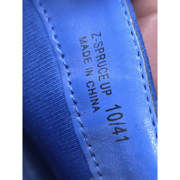 Chinese Laundry Cerulean Blue Sz 10 Ankle Booties Gently preowned "Z-Spruce Up" - Picture 8 of 9